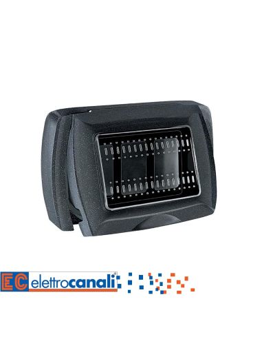 Placca Autoportanteip55 3 Posti Nera