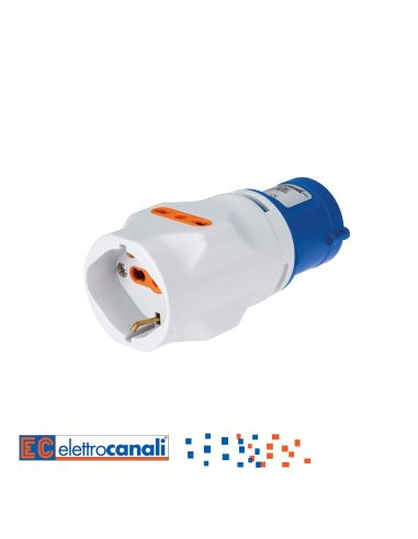 Adattatore 16A 2Pt Industr. A Schuko2biv.