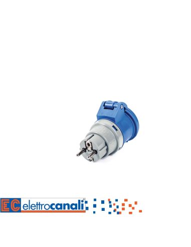 Adattore 16A 2Pt Schuko A Industriale