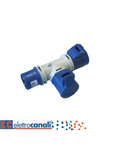 Moltiplicatore 2 Uscite Ip44 220V 2Pt 16A