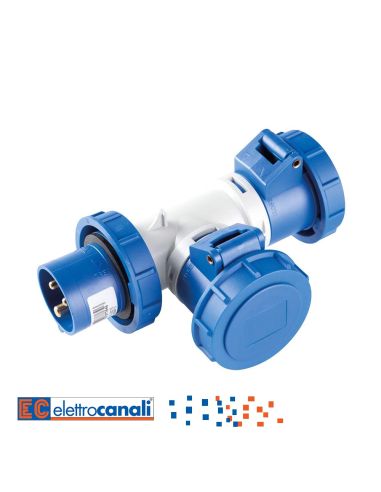 Moltiplicatore 2 Uscite Ip67 220V 2Pt 16A