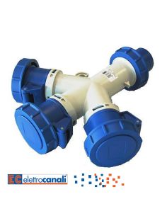 Moltiplicatore 3 Uscite Ip67 220V 2Pt 16A