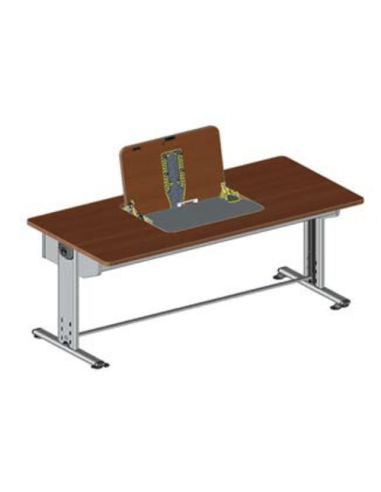 Cattedra  Con Botola Blindata X Monitor Max 22 E Tastiera O Nb Gamba A T Sistema Meccanico X Salita - Bsx0193f Dim.160X75x72