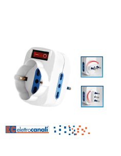 Adattatore Schuko/Biv. Spina Gir. 16A