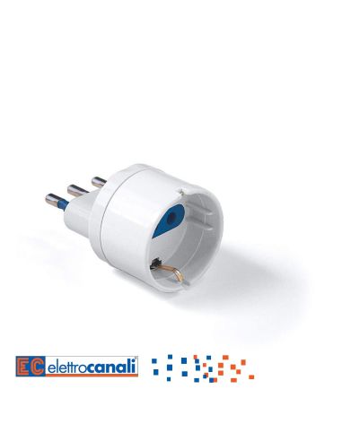 Adattatore Schuko Bianco Export 10A