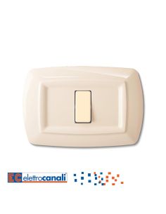 Placca Tondo' 1 Posto Avorio