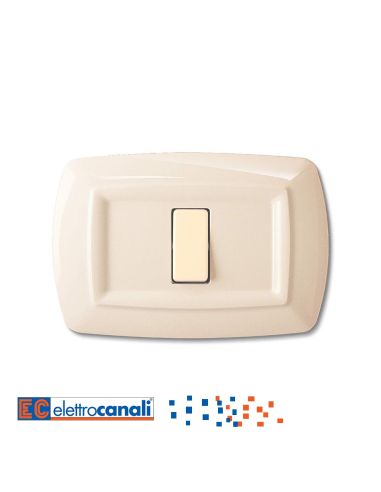 Placca Tondo' 1 Posto Avorio