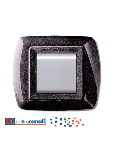 Placca Mylife 2 Moduli Nero Glittering