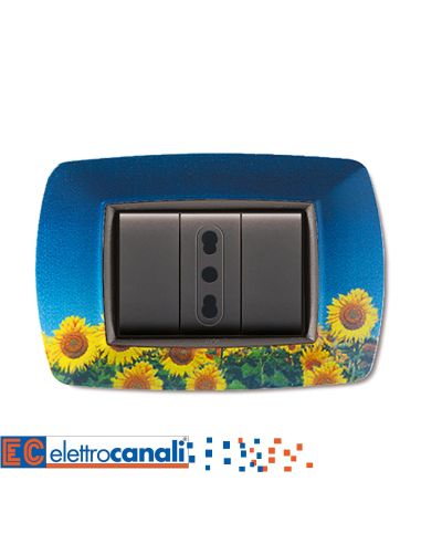 Placca Life Fantasy3 Posti - Girasoli