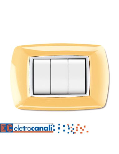 Placca Life 3 Postigiallo Pastello