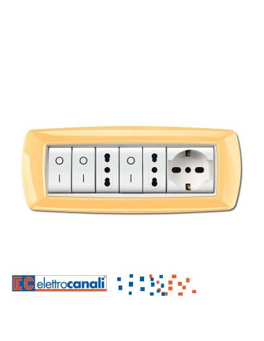 Placca Life 7 Postigiallo Pastello