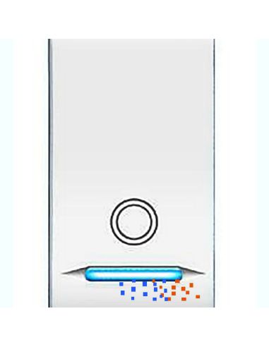 Pulsante Unipolare Life Illum.16A Bianco