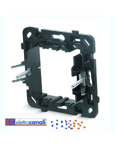 Supporto A 2 Moduliper Scatola Tonda