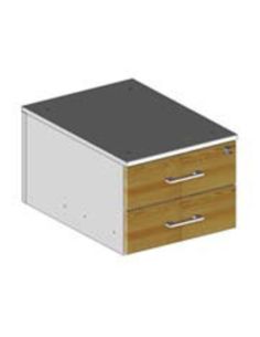 Cassettiera Imo Sospesa 2 Cassetti In Metallo Prof. Cm 50 Con Serratura A Chiusura Simultanea Con Sistema Antiribaltamento