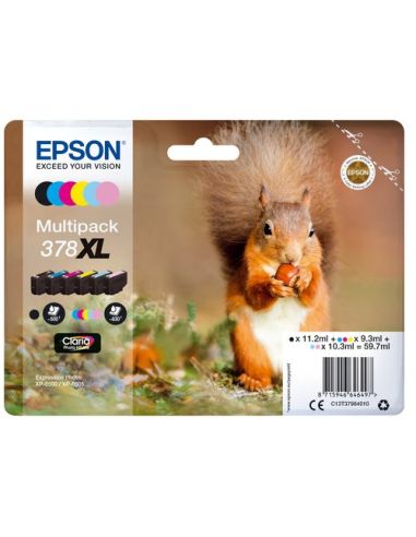 Multipack Epson 378Xl 6C C13t37984010 Scoiattolo X Xp-15000 Xp-8600 Xp-8700