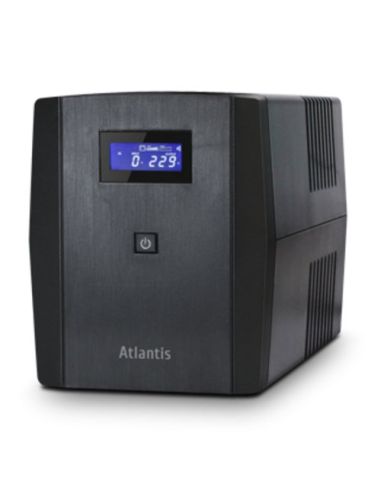 Ups Atlantis A03-S1200 Server Ups 1200Va (700W)Stepwave Line Interactive Doppia Batteria (12V@7A/H)Usb 3Prese Iec2 Schuko