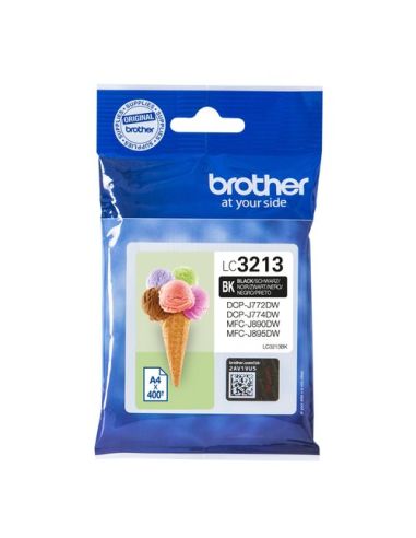 Ink Brother Lc-3213Bk Nero 400Pp X Dcp-J572dw Mfc-J491dw Mfc-J890dw