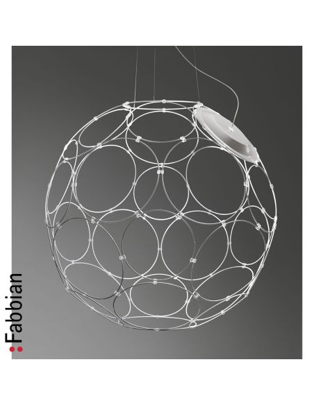 Fabbian Giro Sospensione Diametro 671X24w Led Bianco