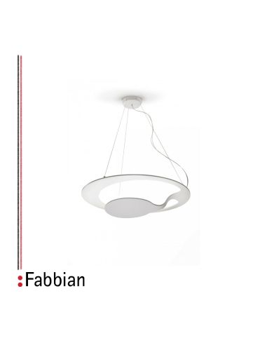 Fabbian Glu Lampada Sospensione Led 2X24w Bianco Originale