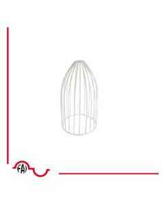 Gabbia In Metallo Bianca  A Cono