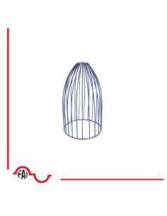 Gabbia In Metallo Blu A Cono