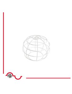 Gabbia In Metallo Bianca  A Sfera