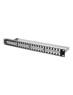 Patch Panel 19 Digitus Schermato 48 Porte Per Connettori Keystone (Vuoto) Per Reti Categoria 5E, 6 E 6A 1 Unita'