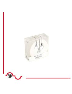 Rosone In Legno Tondo Bianco 2 Fori