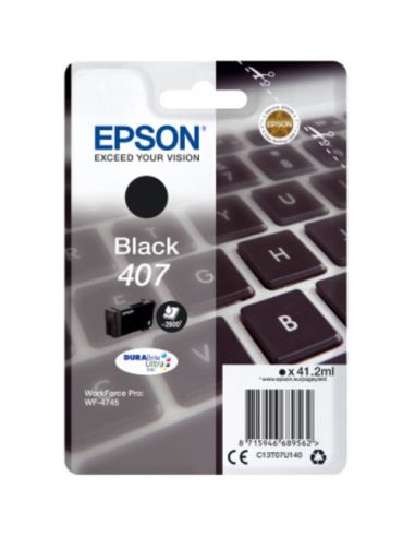Ink Epson C13t07u140 Nero  X Wf-4745Dtwf 2.600Pag.