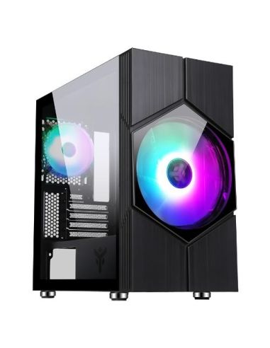 Case Itek Tower Vortex Gaming  2*Usb2,2*Usb3 20Cm Fan Argb, Trasp Wind, -  Itgcacolvb
