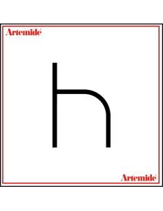 Artemide Alphabet Of Light Lampada Da Parete 'H' Lowercase E Solo Supporto