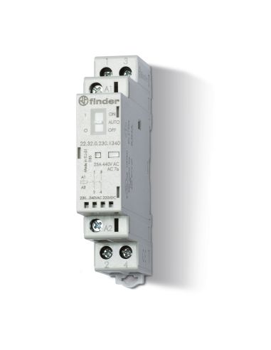 Contattore 25A 2 Contatti 17.5Mm