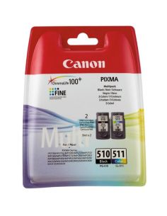 Ink Canon Pg-510  Cl-511 Nero 9Ml X Pixma Mp260,Mp270,Mp280,Mp230,Mp490,Mp495 Mx320 Mx330 Mx340 Mx350 Mp480 Ip2700 Mx410 Mx420