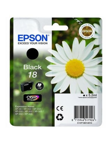 Ink Epson C13t18014012 Nero Margherita X Xp-205 Xp-305 Xp-405Wh Xp-212 Xp-215 Xp-312 Xp-315 Xp-412 Xp-225 Xp-322 Xp-325 Xp-422