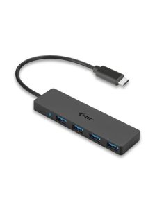 Hub Usb-C I-Tec C31hub404 4 Porte Slim Black