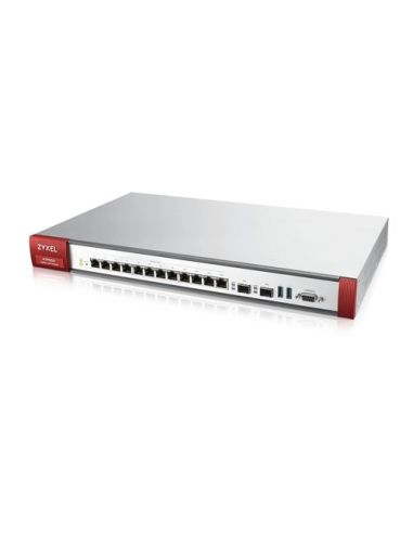 Firewall Atp 800 Zxyel Atp800-Eu0102f 12P Otp,2P Sfp- Vpn: 1000 Ipsec/L2tp, 500 Ssl - Include 1 Nebula Pro - X1000 Utenti