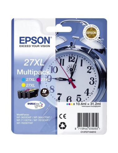 Multipack Epson 27Xl 3C C13t27154012 Cmy Sveglia X Wf-3620 Wf-7110Dtw Wf-7610Dwf Wf-7620Dtwf Wf-7210Dtw Wf-7710Dwf