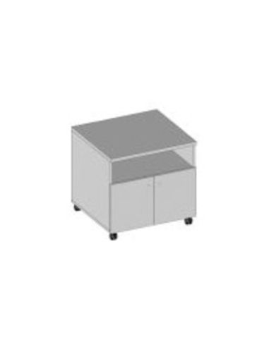 Mobile Porta-Fotocopiatore Su Ruote Con Ante E Vano A Giorno - Mts050 Dim.65X55x62