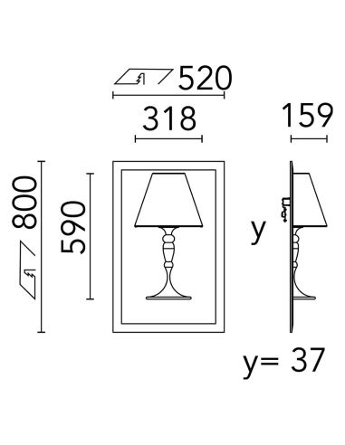 Flos Abajourd'hui Small Originale Lampada Da Incasso/Parete Sa50011