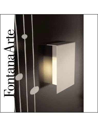 Lampada Parete Fontana Arte Corrubedo1X27w E27 Bianca