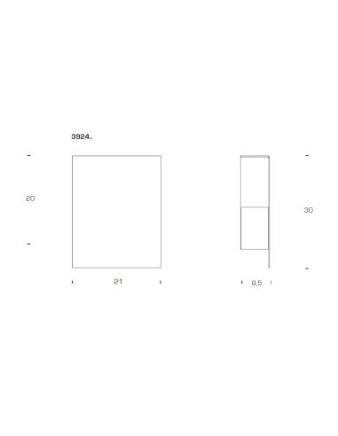 Lampada Parete Fontana Arte Corrubedo1X27w E27 Bianca