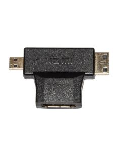 Adattatore Hdmi Link Femmina A Mini Hdmi Maschio  Micro Hdmi Maschio