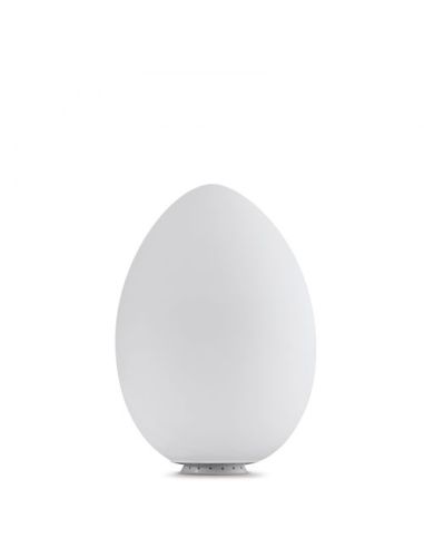 Fontana Arte Uovo Lampada Tavolo Grande Bianco