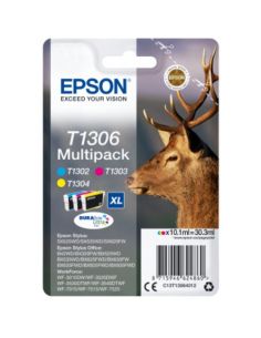 Multipack Epson T130 Serie Cervo-Taglia Xl X Bx625fwd Wf-7015 Wf-7515 Wf-7525 Wf-3510Dw Wf-3520Dwf Wf-3530Dtwf Wf-3540Dtwf