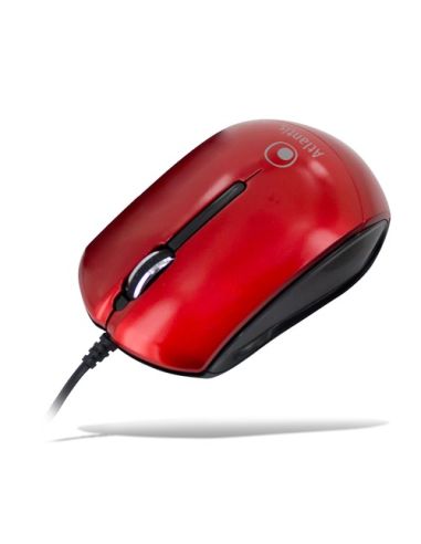 Mini Mouse Atlantis P009-Km23-Rd Scroll Usb 3 Tasti 800-1000 Dpi, Red