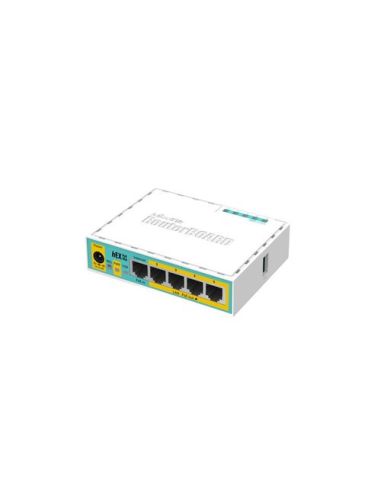 Router Mikrotik Hex Poe Lite With 650Mhz Cpu,64Mb Ram,5Xlan (Four Withpoe Out)Usb,Routeros L4,Plastic Case And Psu-Rb750upr2