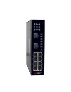 Switch Hikvision Industriale Unmanaged, 8 Porte 10/100M Poe  2 1000M Sfp Uplink, 802.3Af/At Alim. Non Incluso- Ds-3T0310p