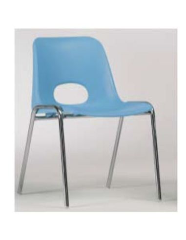 Sedia Impilabile In Prolipropilene, Scocca Antiscivolo Ignifuga, Colori  Rosso, Salmone, Blu, Giallo Dim.44X48px46h/79