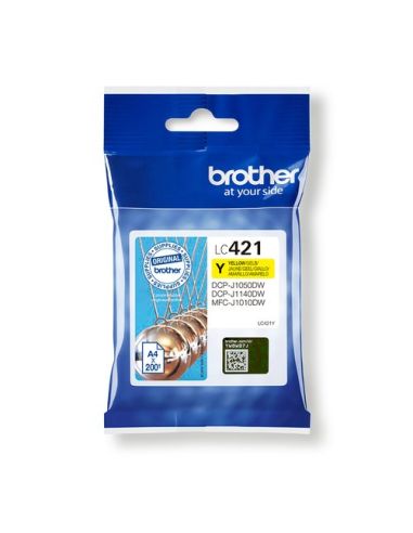 Ink Brother Lc-421Y Giallo 200Pp X Dcp-J1050dw Mfc-J1010dw