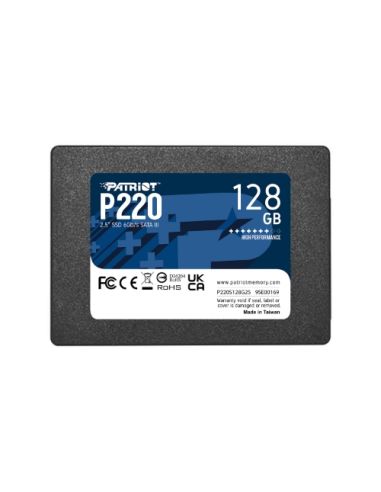 Ssd Patriot 128Gb P220 2.5 Sata3 Read:550Mb/Write:480 Mb/S - P220s128g25
